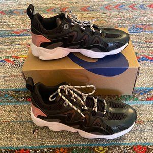 SANDRO Men's Sneakers Size 43 Black / Green / Pink